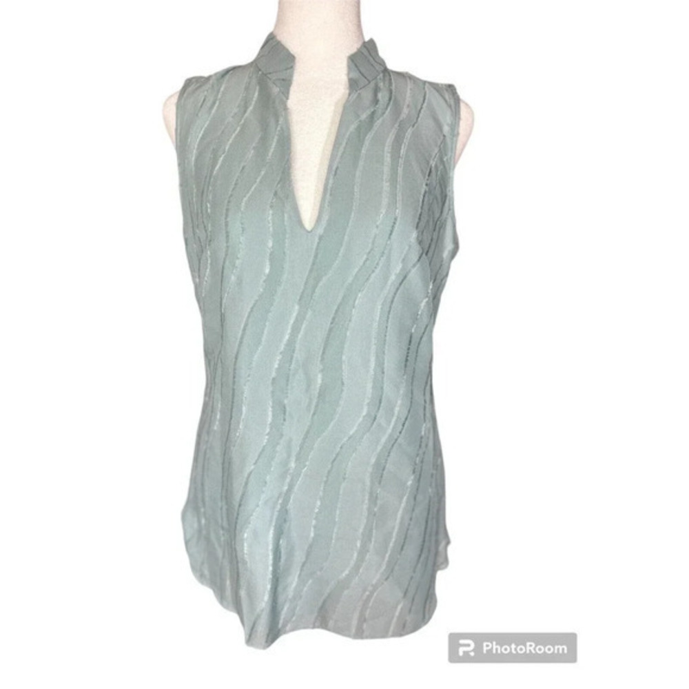Etcetera women's‎ Top size 0 - XS Classic With Edge aqua light blue